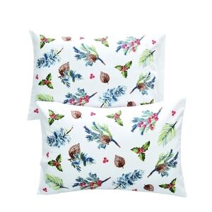 Winter Foliage Set Of 2 Queen Pillowcases, New in Package!